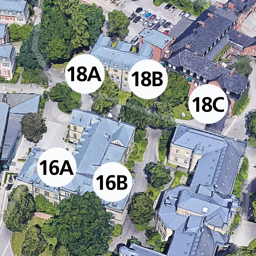 Karta över paradisetområdet i Lund